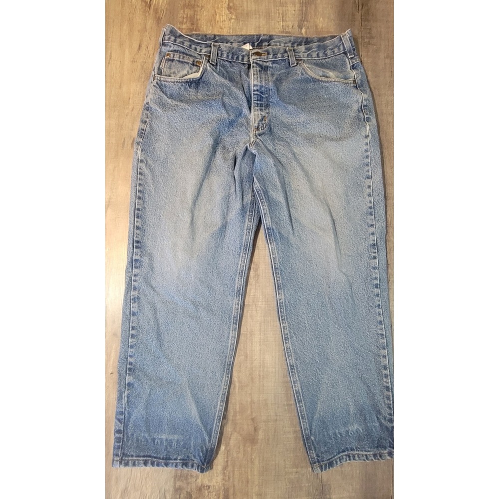 Carhartt B17 DST Relaxed Fit Light Wash Denim Jeans Mens 38x28 100135